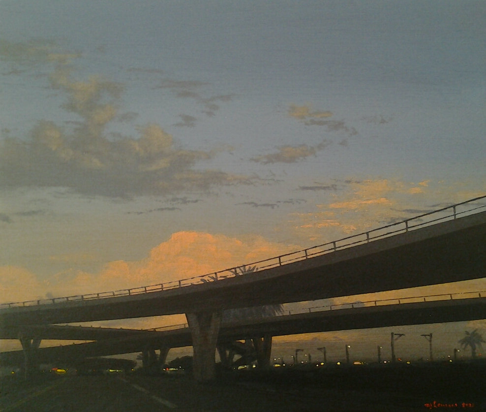 Road II, 2012, Acrylic on board, 22x30 cm
