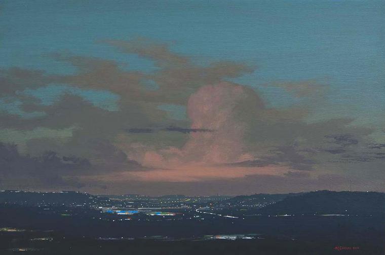 View after the Rain I, Acrylic on board, 2010