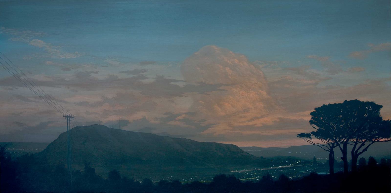 View from a hill, 2011, Acrylic on board