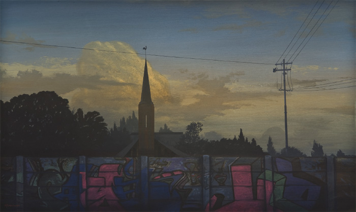 Wednesday, 2011, Acrylic on board, 60 x 100cm