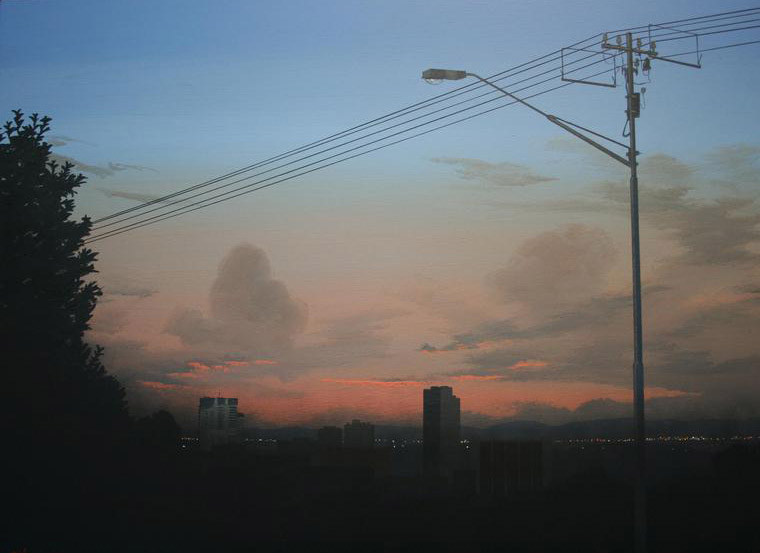 Power Out, 2009, Acrylic on board