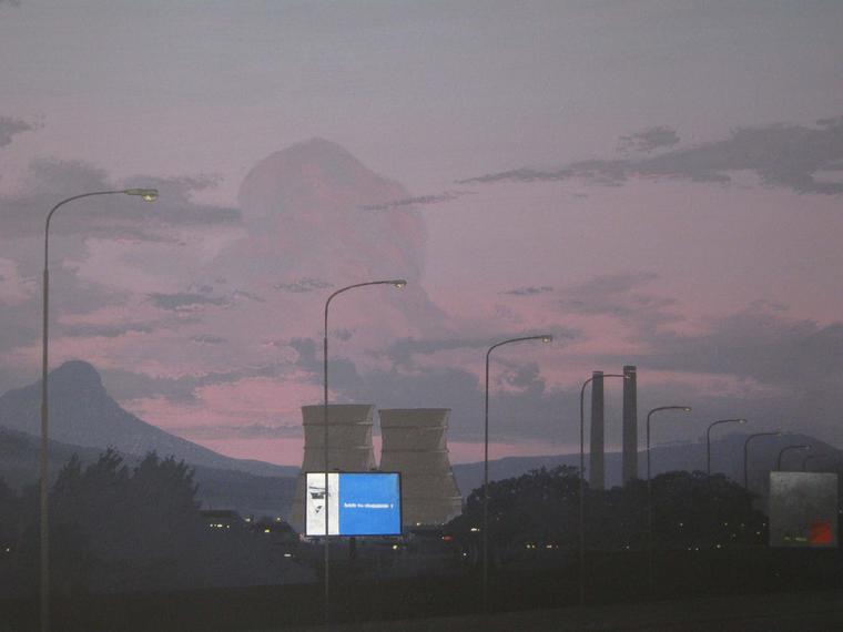Arrival at Cape Town, 2009, Acrylic on board