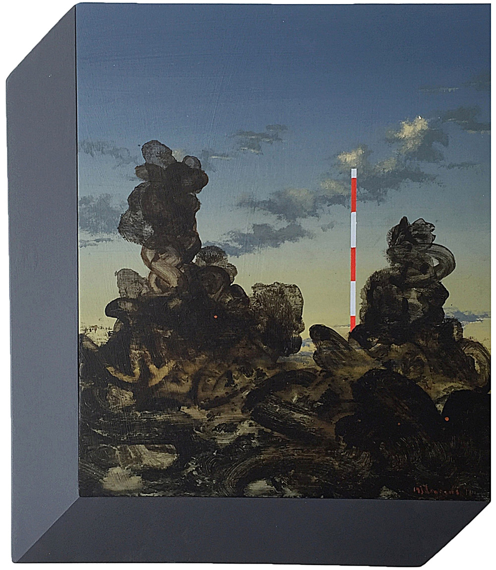 MJ Lourens, ​The emperor in full regalia, 2016, Acrylic on board, 40 x 35cm