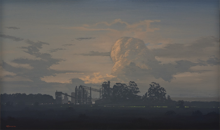 En Route Highveld II, 2011, Acrylic on board, 60 x 100cm