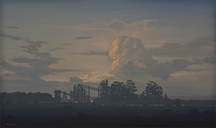 En Route Highveld II, 2011, Acrylic on board, 60 x 100cm