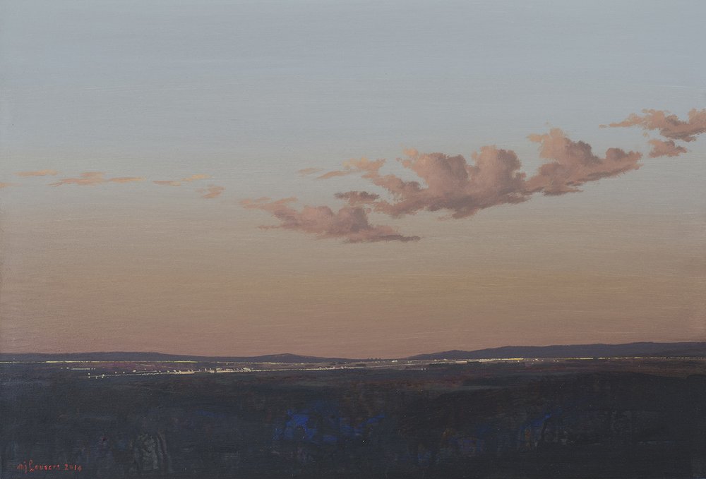 MJ Lourens, ​Outskirts IV / Buitewyke IV, 2015, Acrylic on board, 40 x 60cm