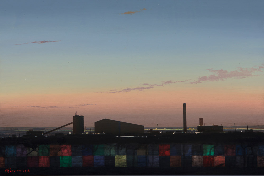 MJ Lourens, ​Industria, Acrylic on board, 40 x 60cm