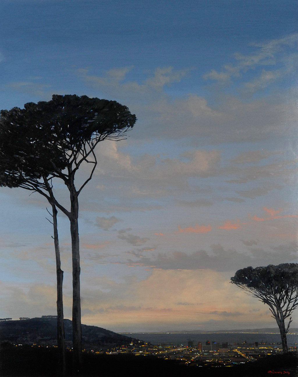 Higovale view I, 2014, Acrylic on board, 100x80 cm