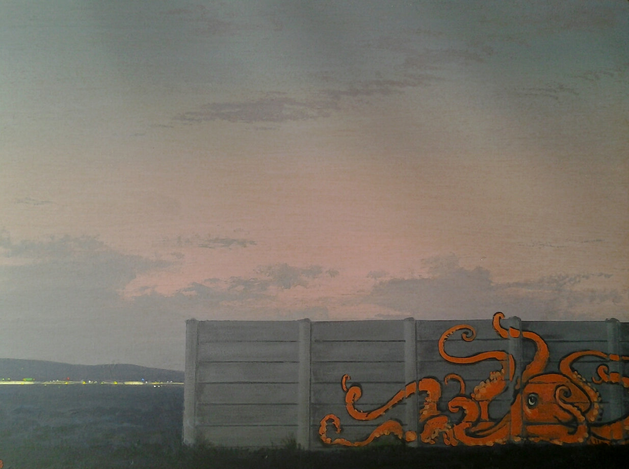 Wednesday, 2013, Acrylic on board, 31x45 cm